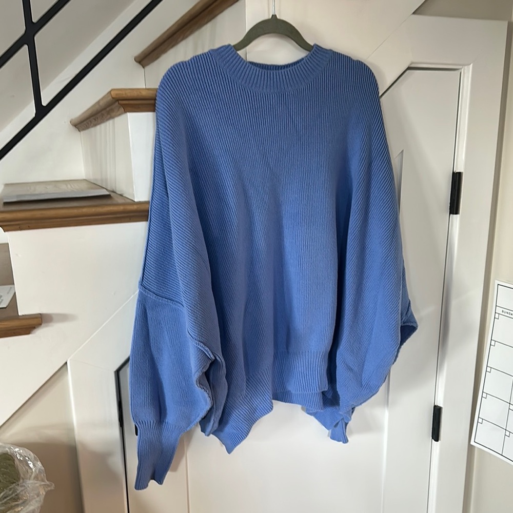 Blue Oversized Sweater
